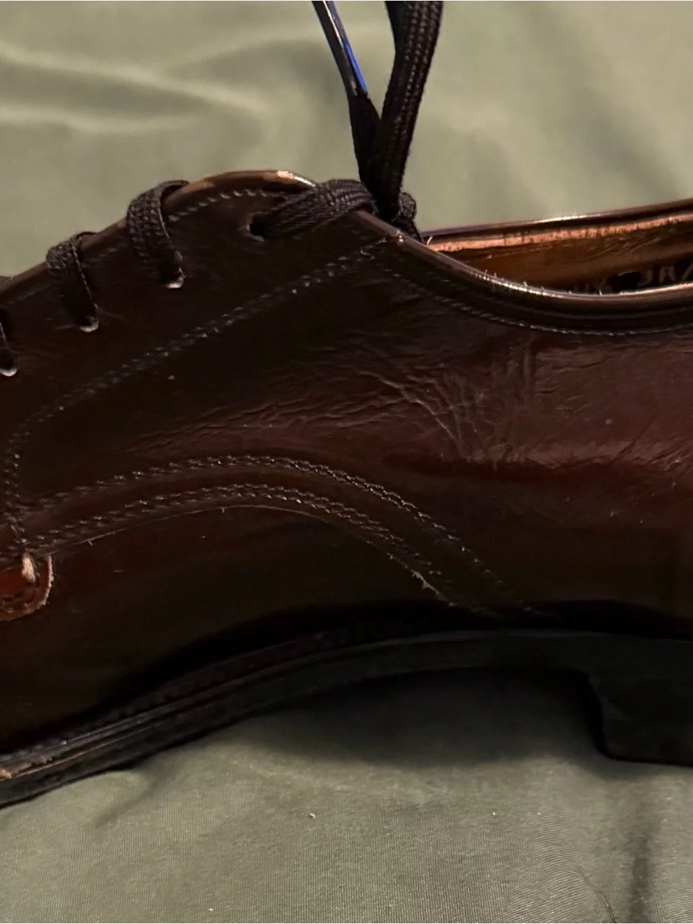 Supreme Brown Two-Tone Leather Oxford Shoes